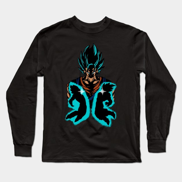 Dragon Ball Super - Vegito Blue Long Sleeve T-Shirt by Ulteh